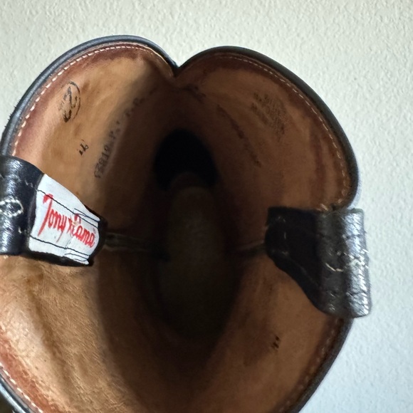 Tony Lama black teju lizard  Cowboy Boots - Picture 3 of 4